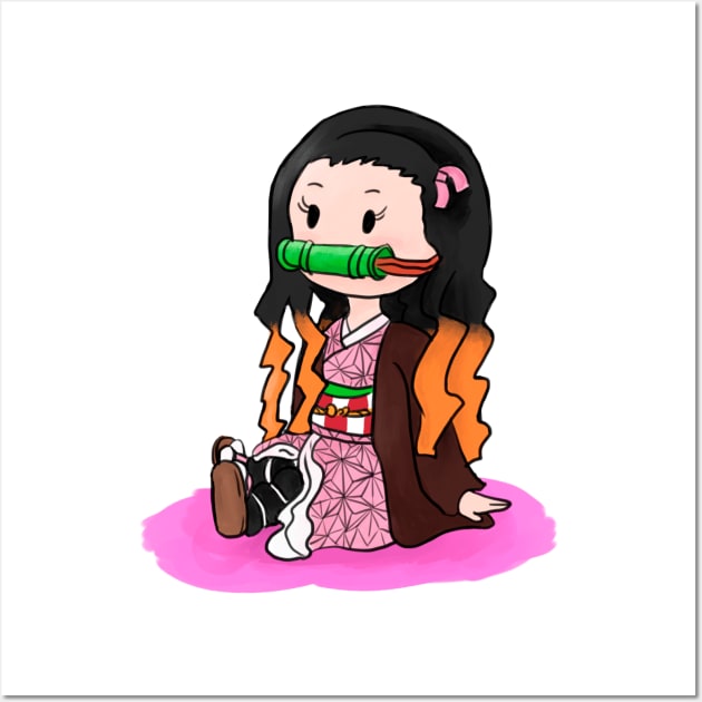 Nezuko Wall Art by Ebidcheese